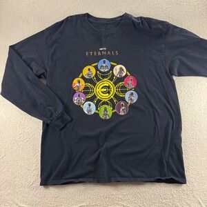 Marvel Eternals Long‎ Sleeve T Shirt Graphic Print Superhero Comic Book